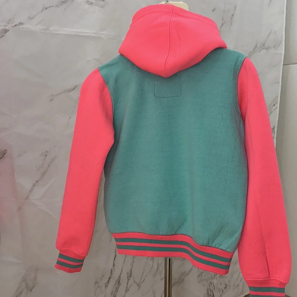Urban Kids Letter-jacket style‎ embroidered girls hoodie size 10 & 12